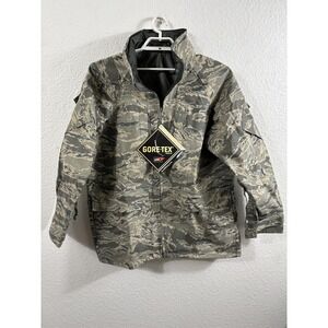 GORE-TEX Parka Jacket Mens Large Green ABU Camo APECS Military Waterproof